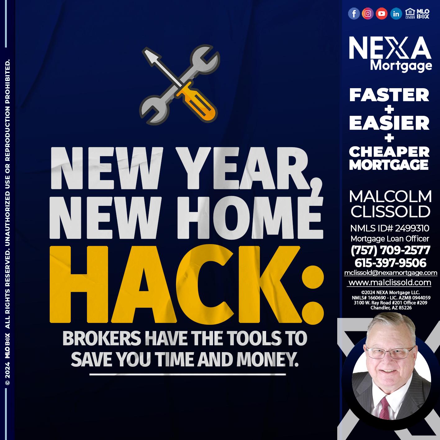 new year, new home - Malcolm Clissold -Mortgage Loan Officer