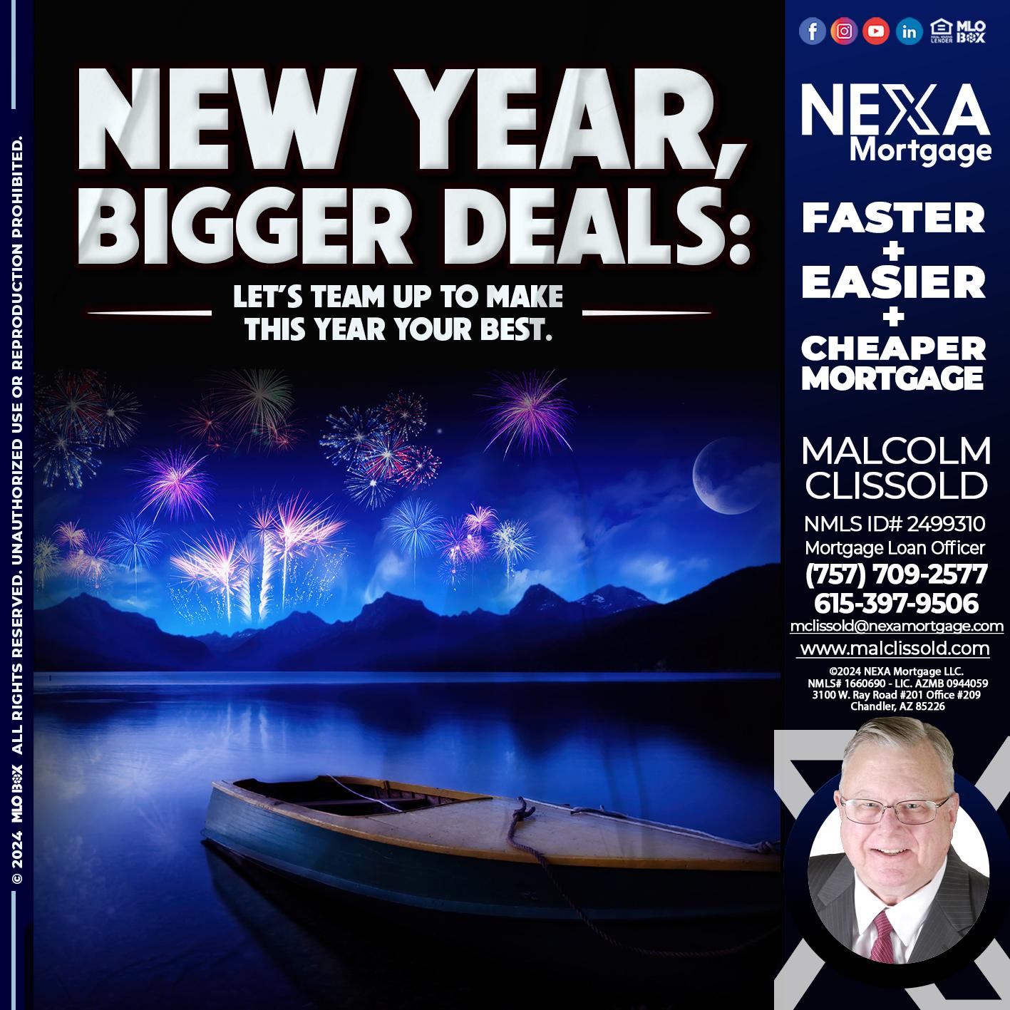 NEW YEAR - Malcolm Clissold -Mortgage Loan Officer