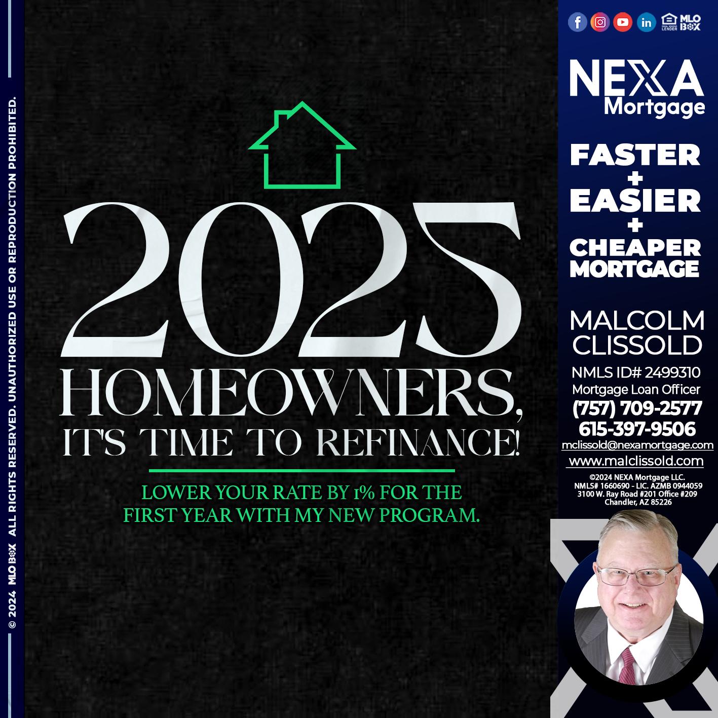 2025 HOMEOWNERSHIP - Malcolm Clissold -Mortgage Loan Officer