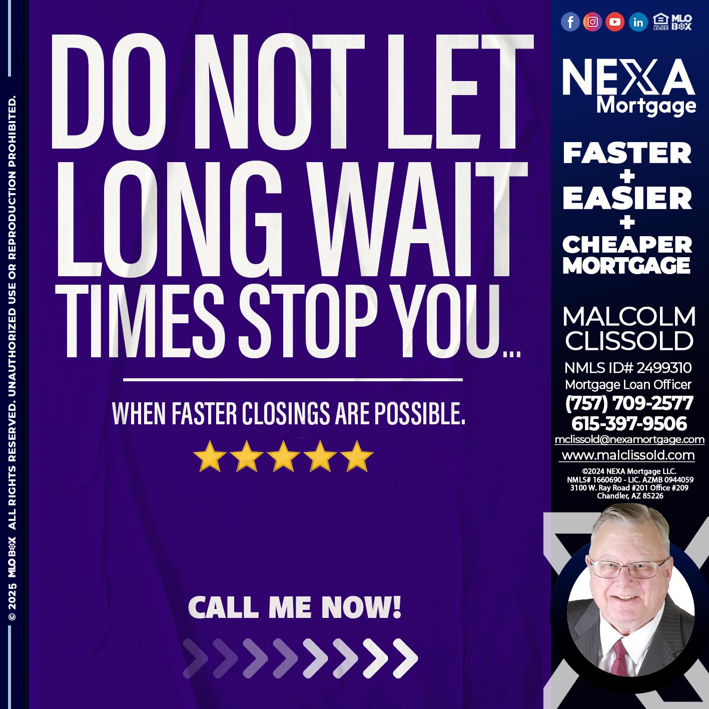 DO NOT LET - Malcolm Clissold -Mortgage Loan Officer