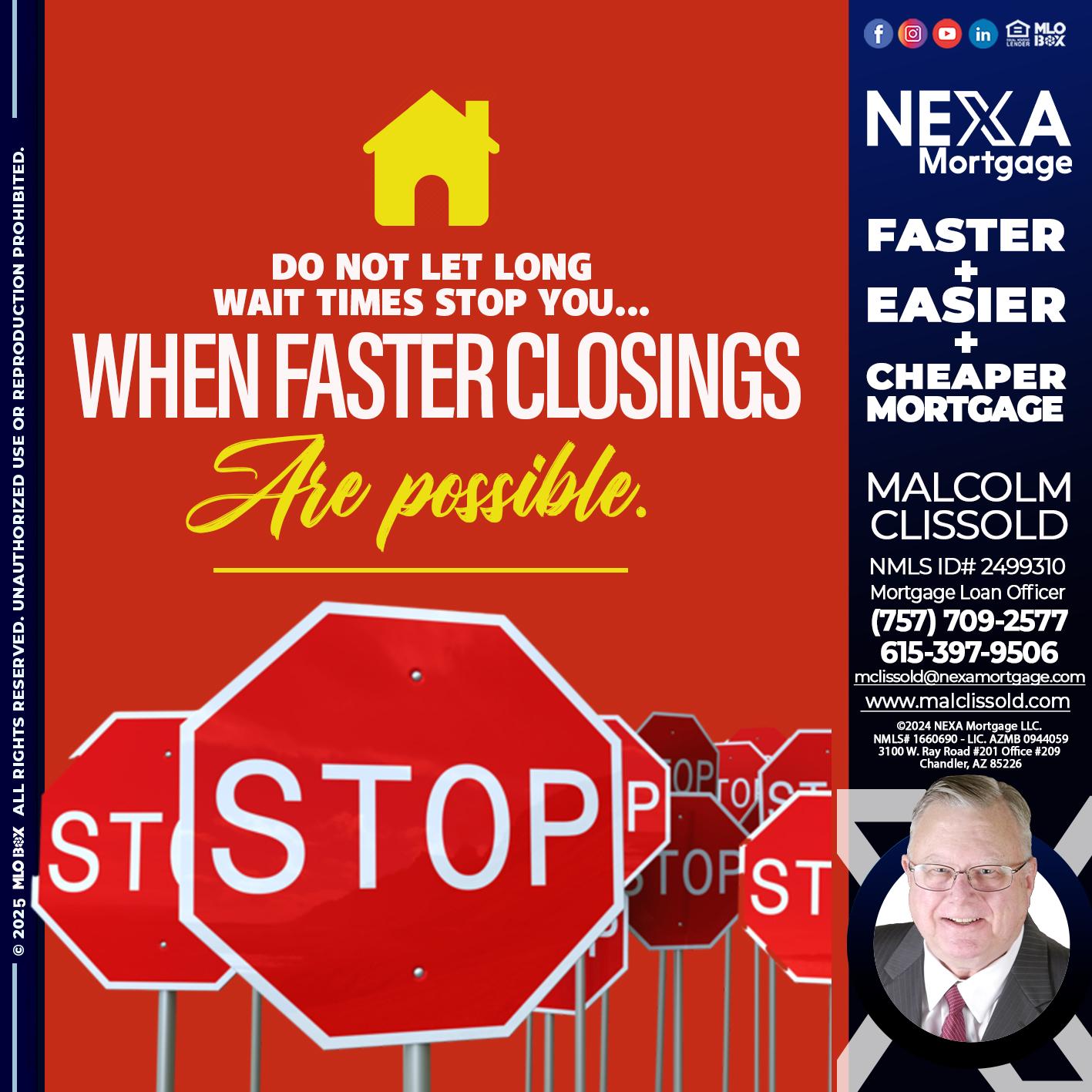 DO NOT LET - Malcolm Clissold -Mortgage Loan Officer