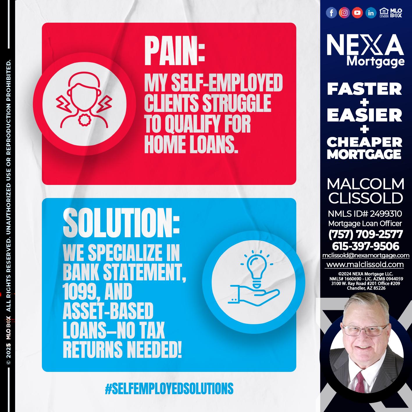 pain-solution - Malcolm Clissold -Mortgage Loan Officer