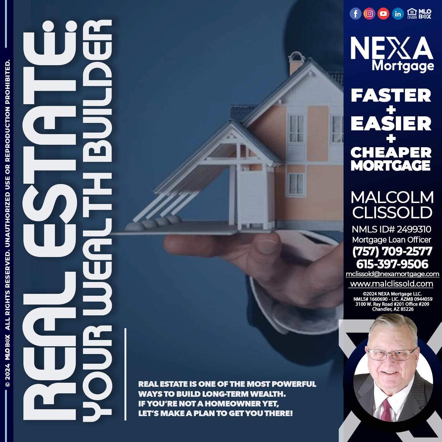 REAL ESTATE FIXED - Malcolm Clissold -Mortgage Loan Officer
