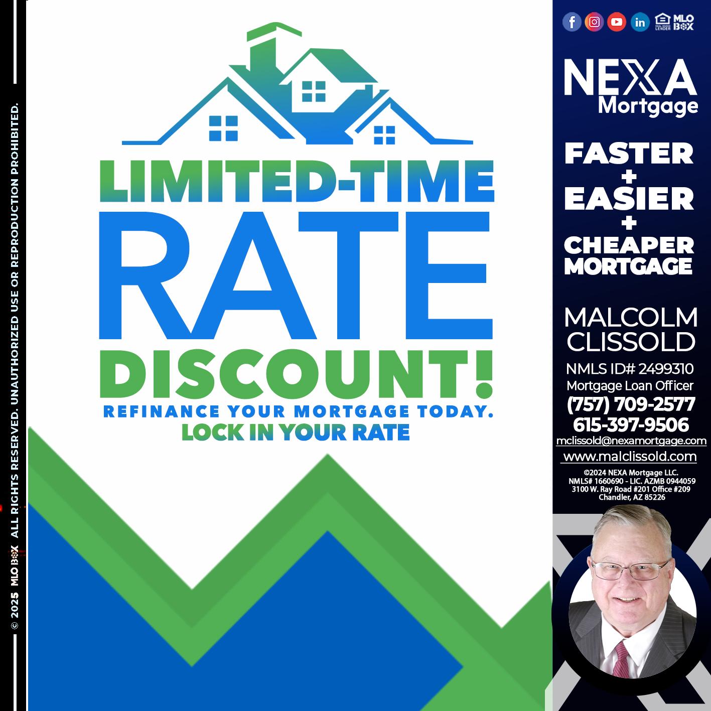 LIMITED TIME - Malcolm Clissold -Mortgage Loan Officer
