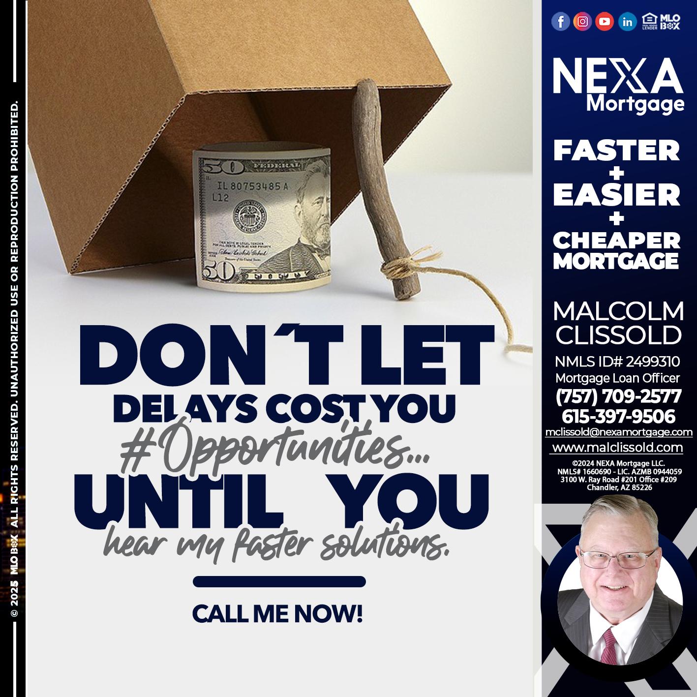 DON´T LET - Malcolm Clissold -Mortgage Loan Officer