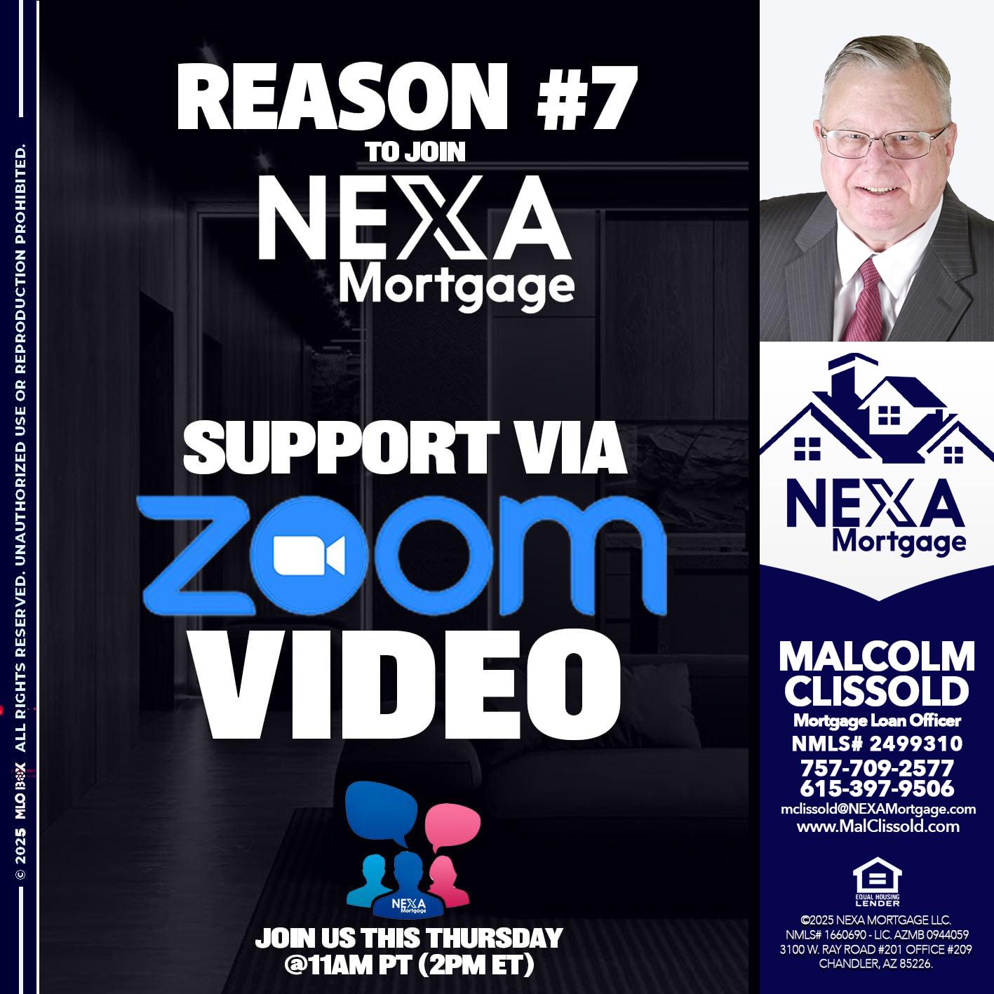 REASON 7 - Malcolm Clissold -Mortgage Loan Officer