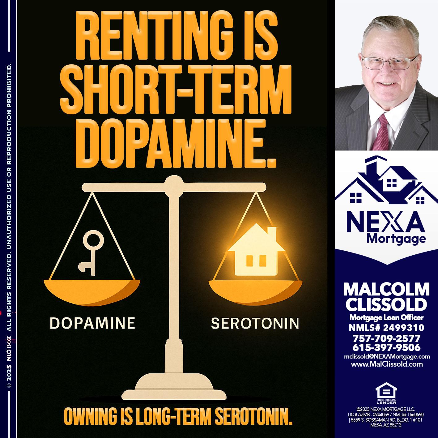 RENTING IS SHORT TERM - Malcolm Clissold -Mortgage Loan Officer
