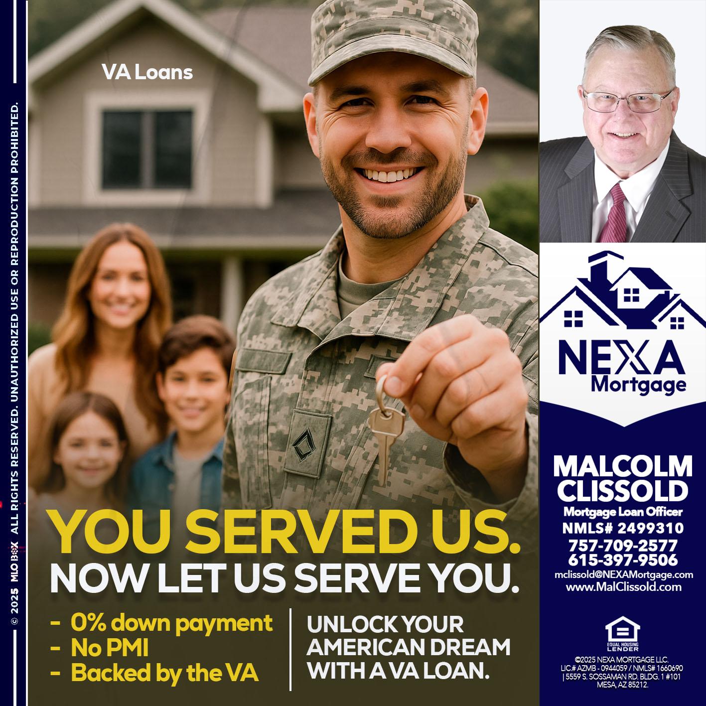YOU DESERVED - Malcolm Clissold -Mortgage Loan Officer