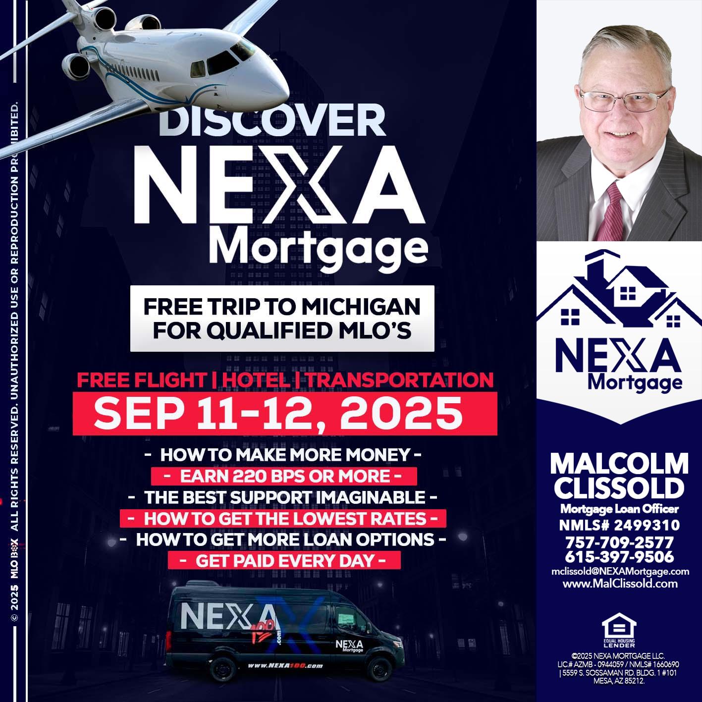 DISCOVER NEXA MORTGAGE - Malcolm Clissold -Mortgage Loan Officer