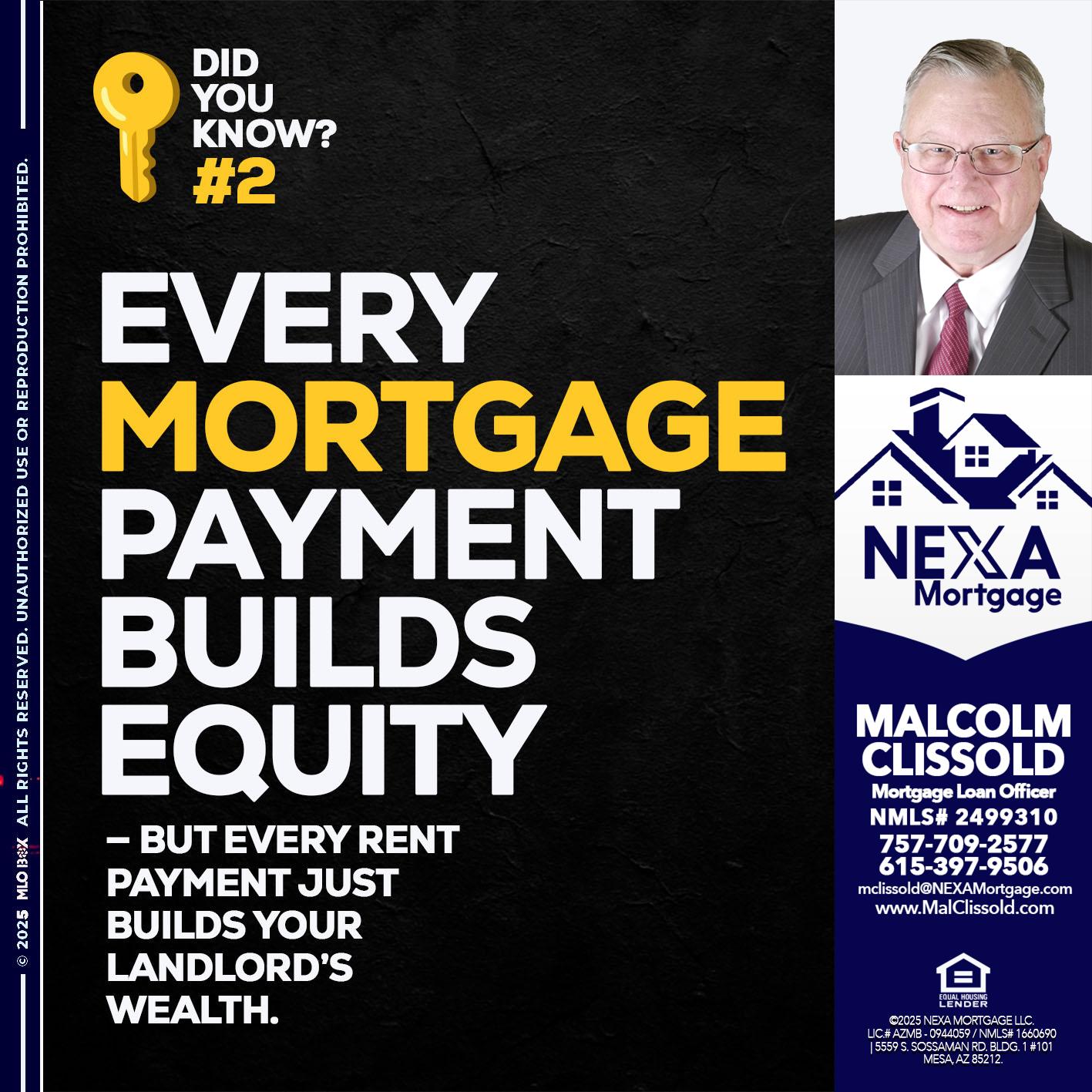 DID YOU KNOW? - Malcolm Clissold -Mortgage Loan Officer