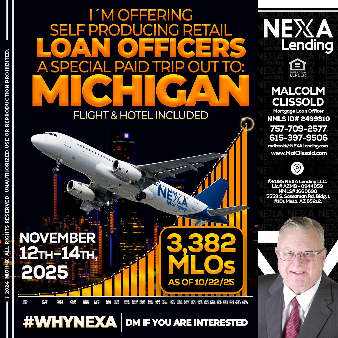 michigan trip - Malcolm Clissold -Mortgage Loan Officer