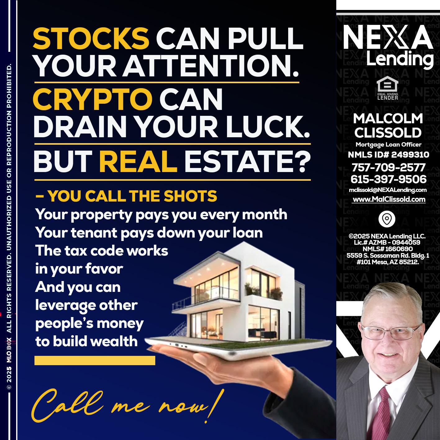 STOCK YOUR - Malcolm Clissold -Mortgage Loan Officer