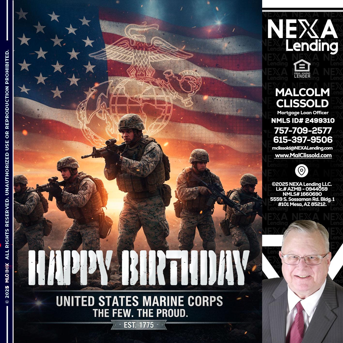 happy birthday - Malcolm Clissold -Mortgage Loan Officer