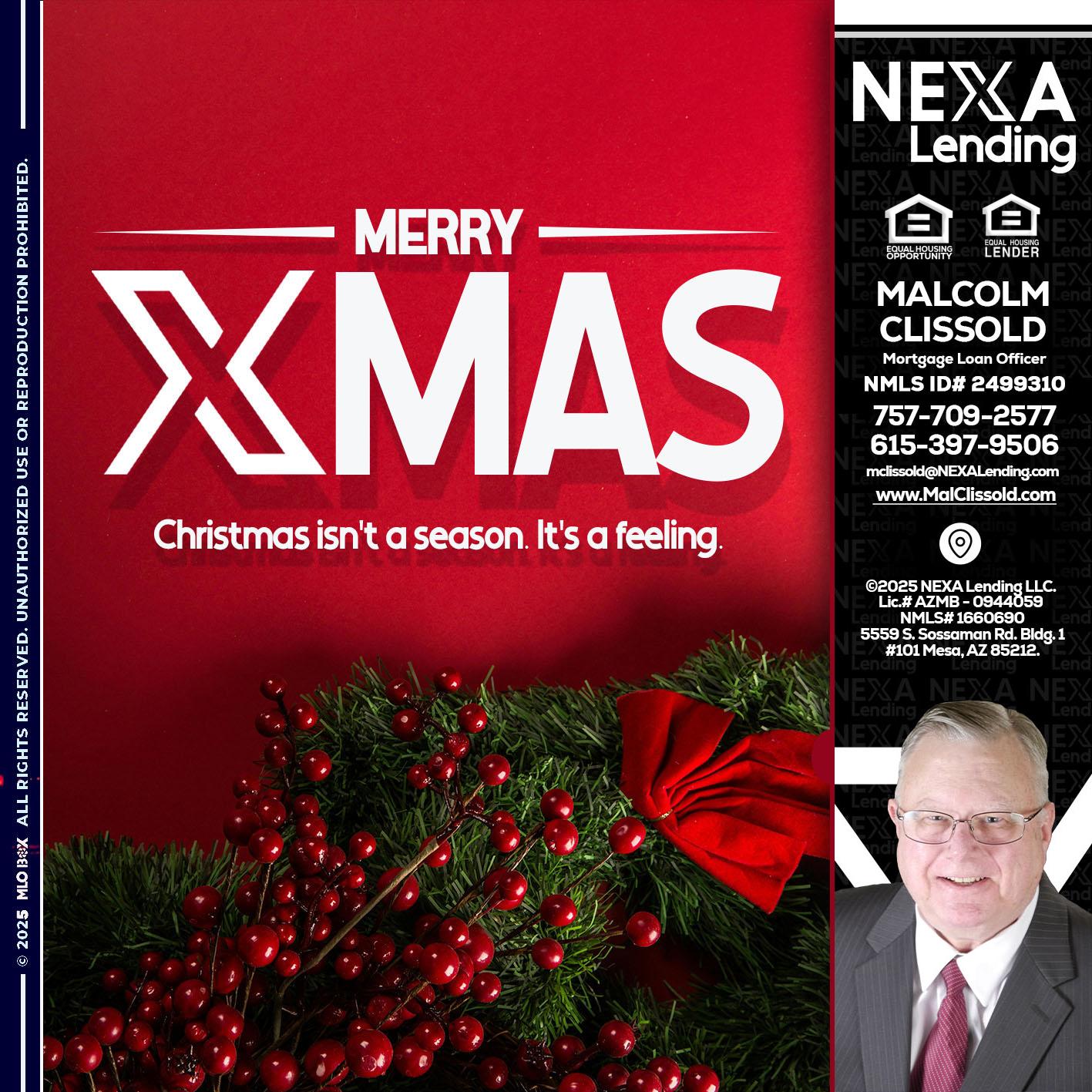 merry xmas - Malcolm Clissold -Mortgage Loan Officer