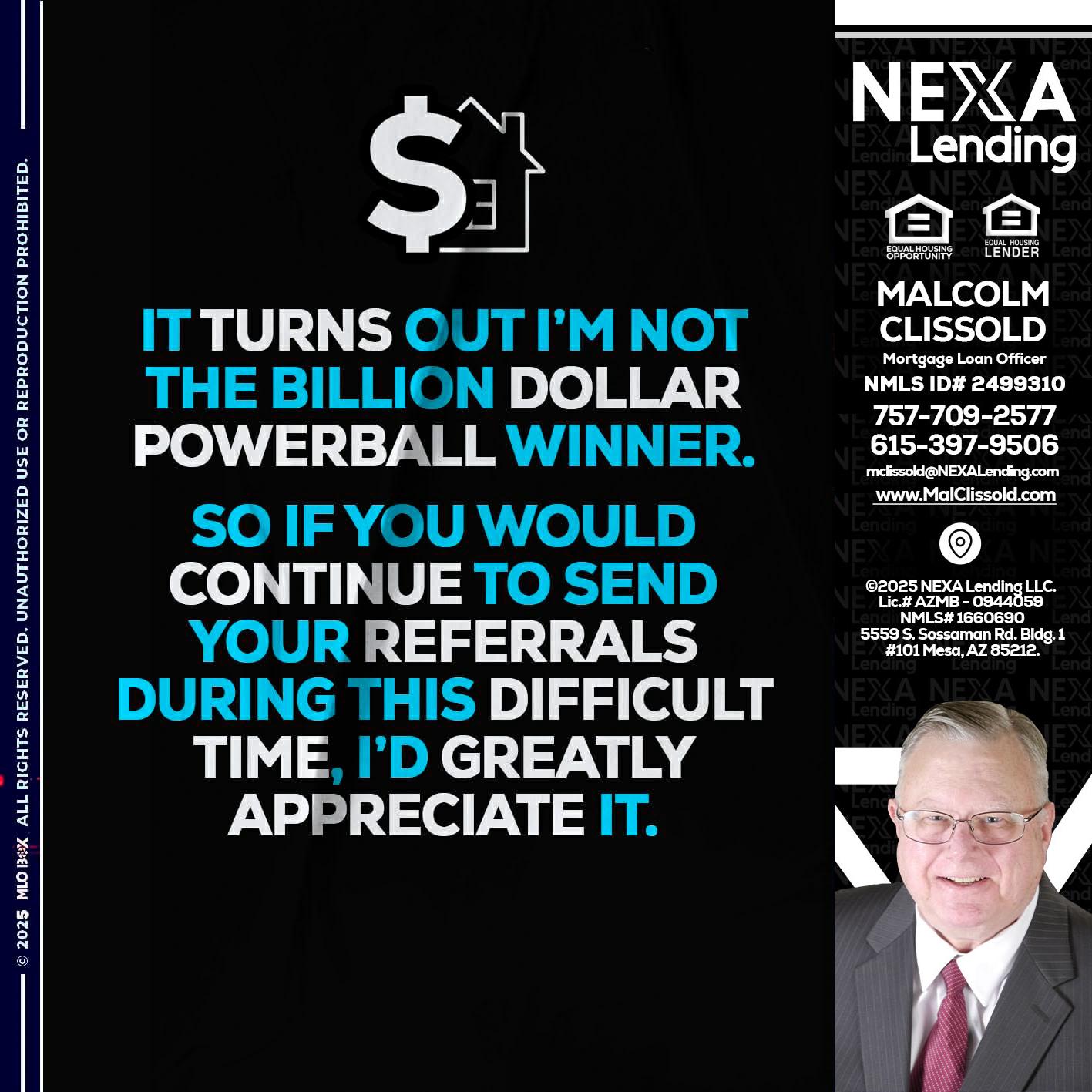 IT TURNS - Malcolm Clissold -Mortgage Loan Officer