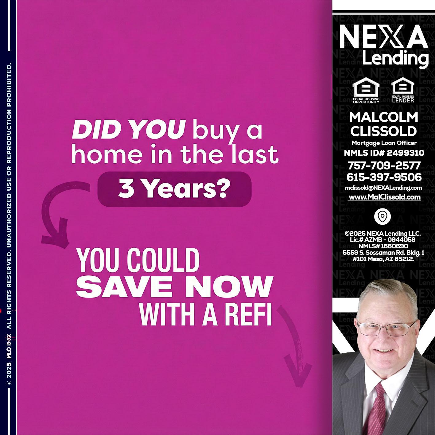did you - Malcolm Clissold -Mortgage Loan Officer