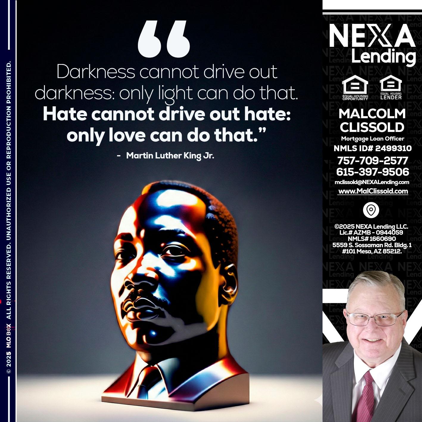 MLK 2026 - Malcolm Clissold -Mortgage Loan Officer