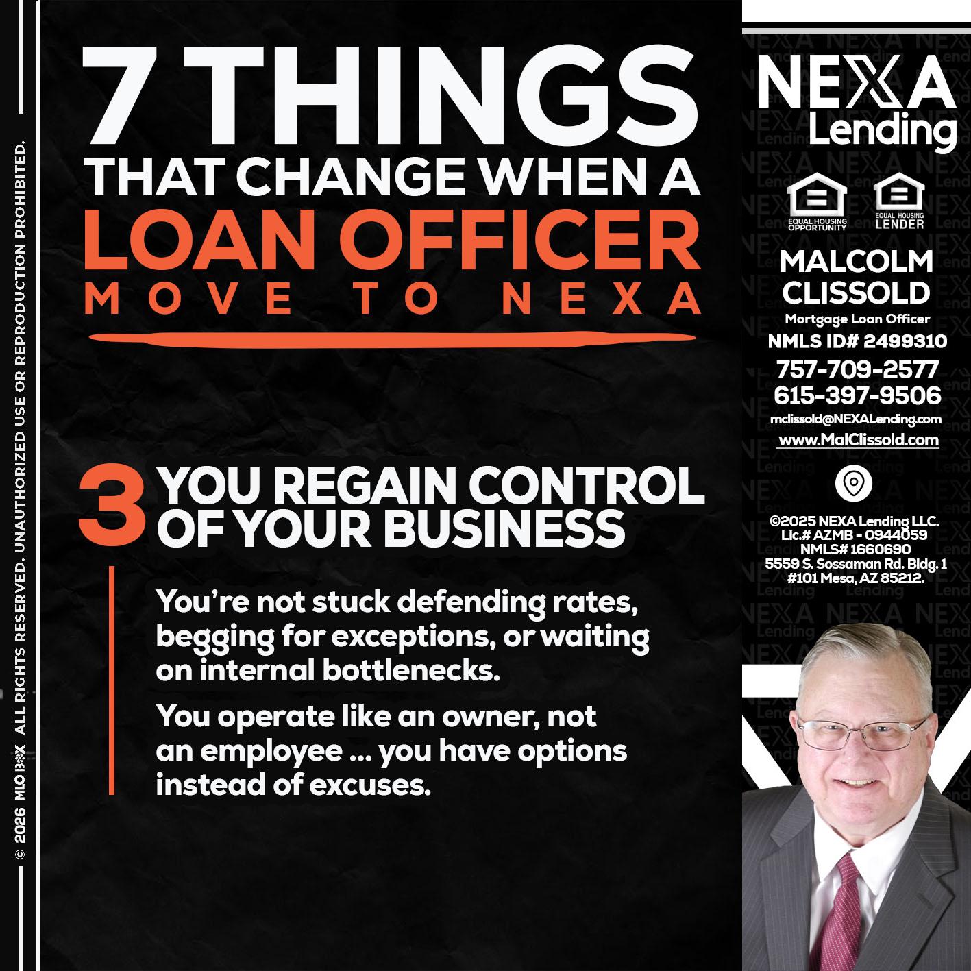 7 things (3) - Malcolm Clissold -Mortgage Loan Officer