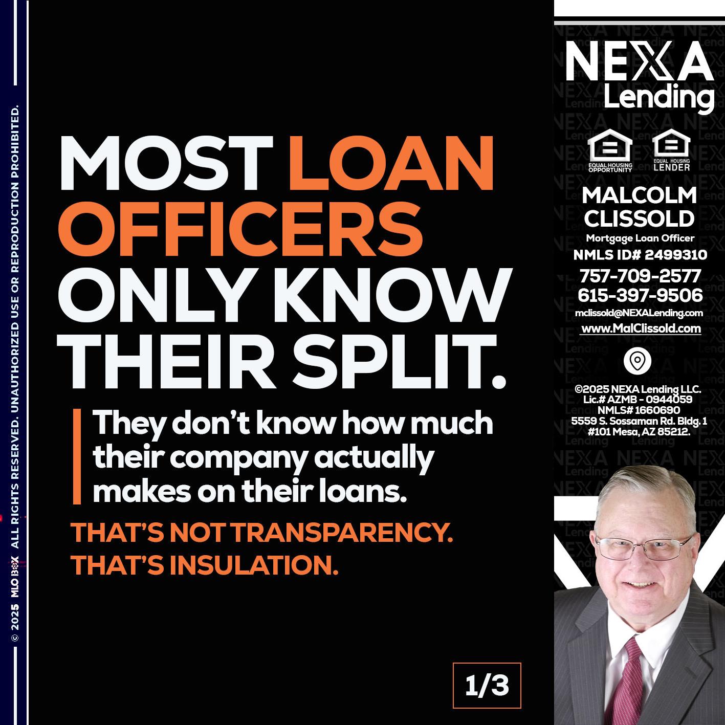 1 OF 3 - Malcolm Clissold -Mortgage Loan Officer