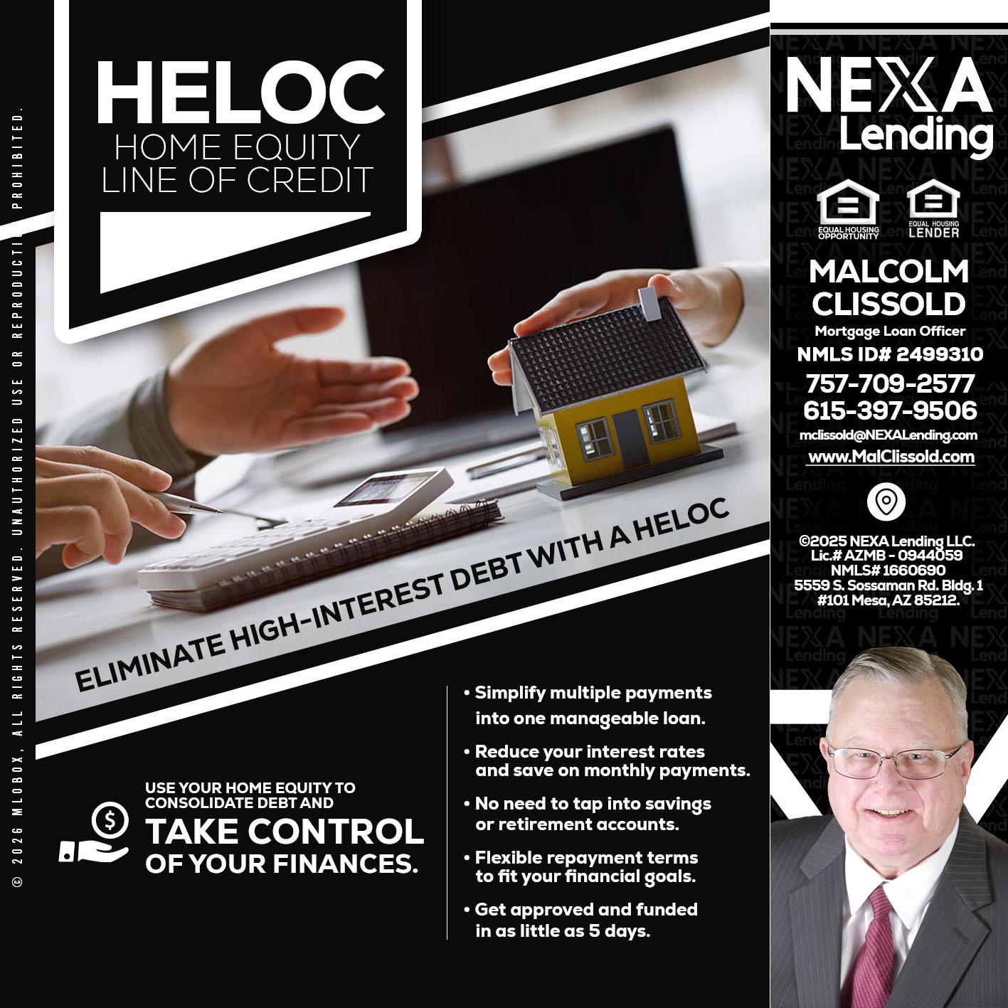 HELOC - Malcolm Clissold -Mortgage Loan Officer