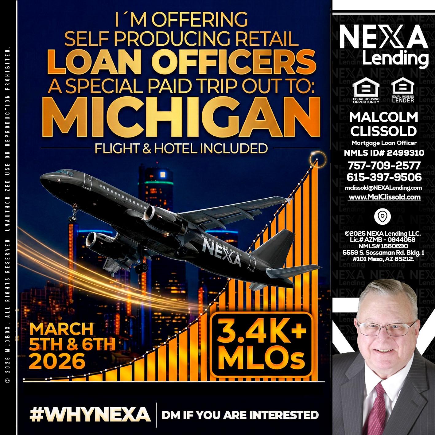 MICHIGAN - Malcolm Clissold -Mortgage Loan Officer