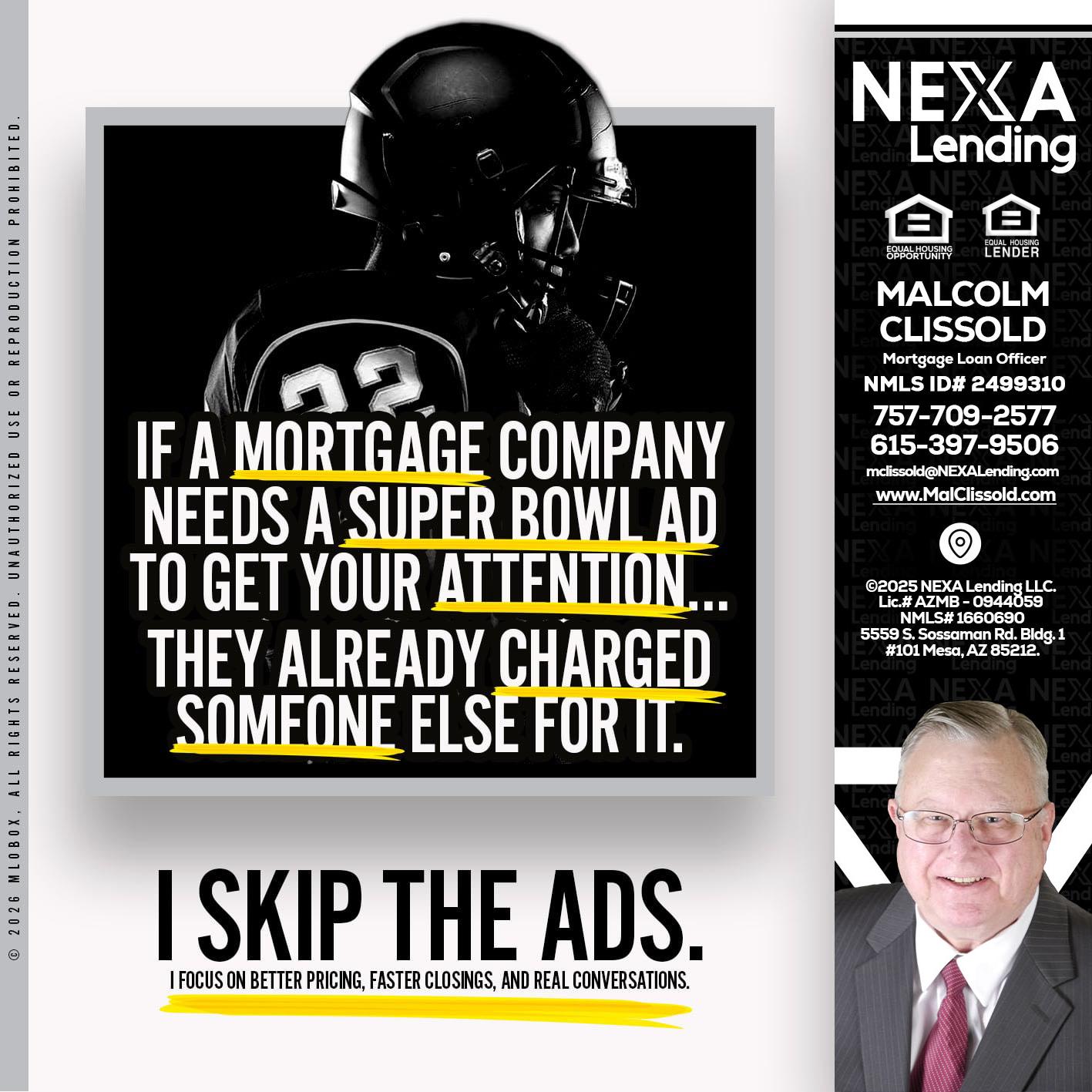 if a mortgage ad - Malcolm Clissold -Mortgage Loan Officer