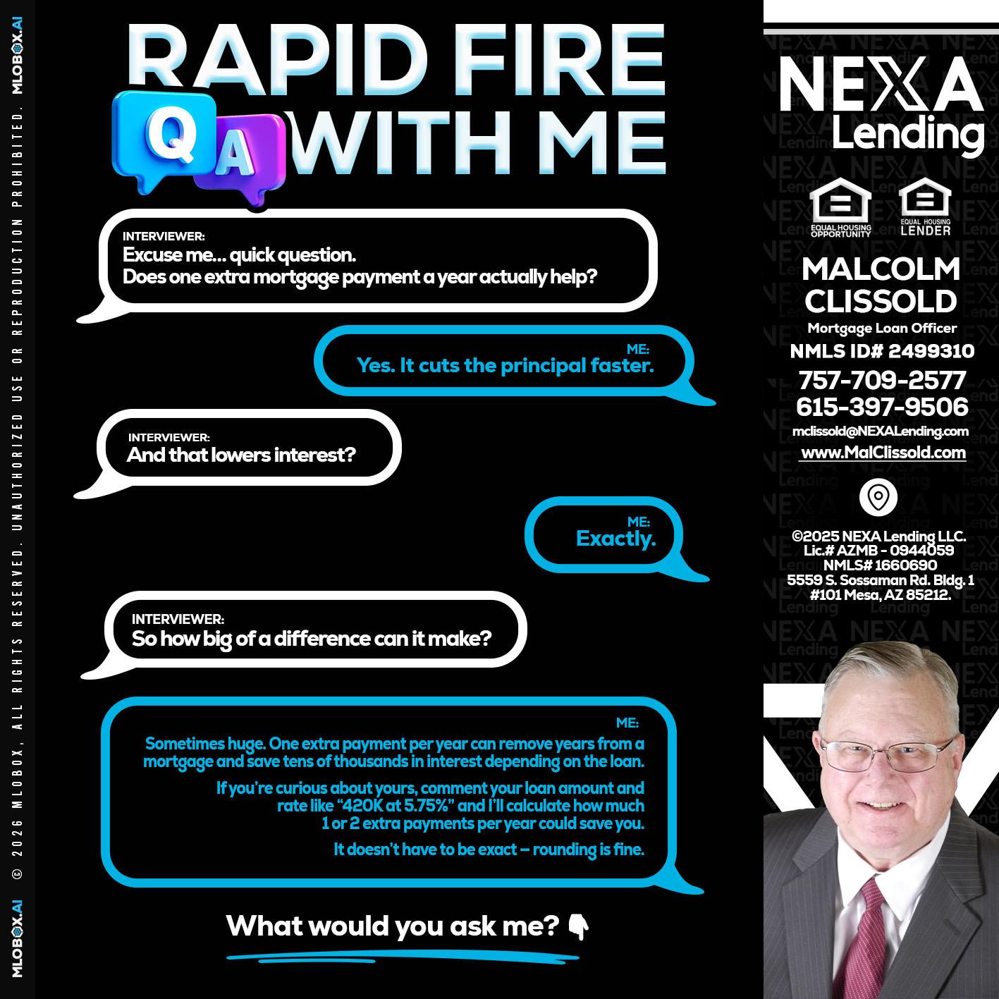 RAPID Q&A - Malcolm Clissold -Mortgage Loan Officer