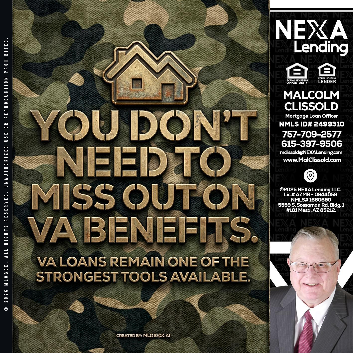 you don't need - Malcolm Clissold -Mortgage Loan Officer