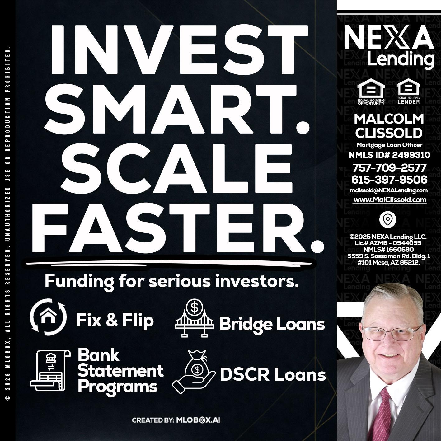 INVEST SMART - Malcolm Clissold -Mortgage Loan Officer