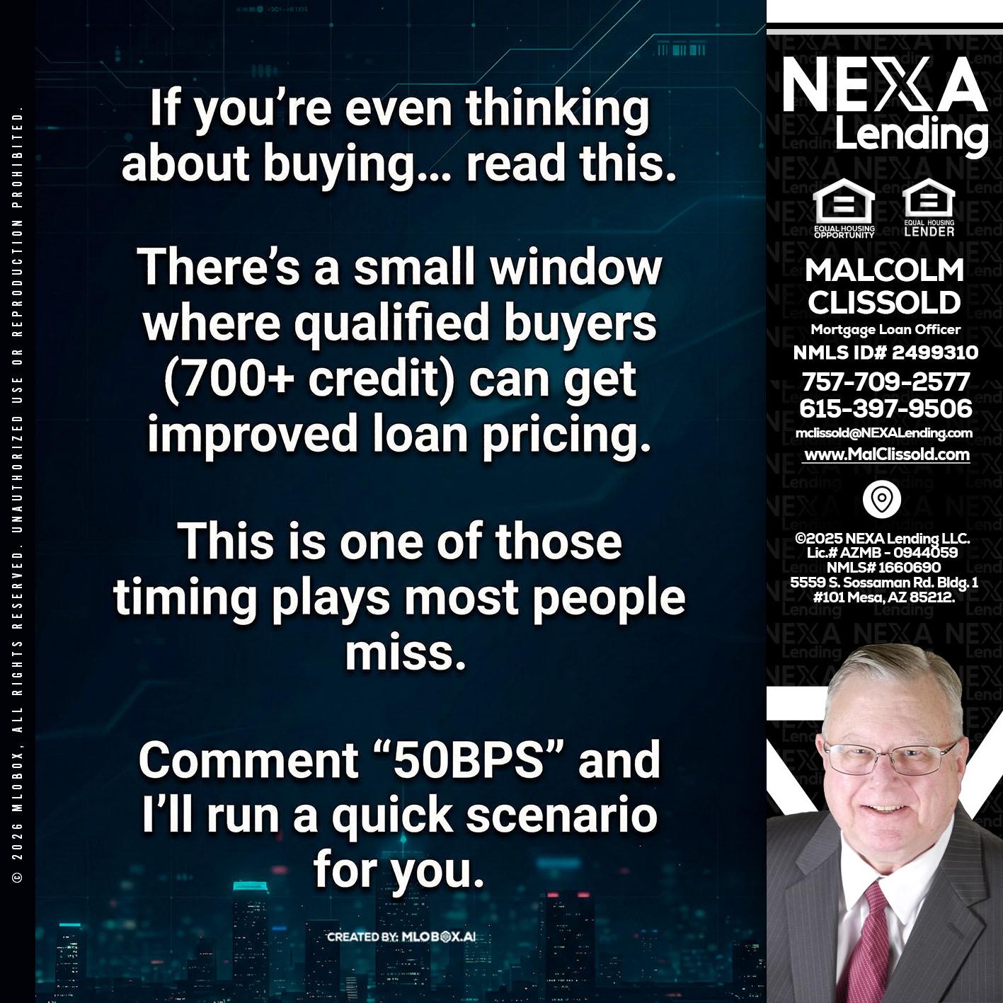 IF YOU EVER - Malcolm Clissold -Mortgage Loan Officer