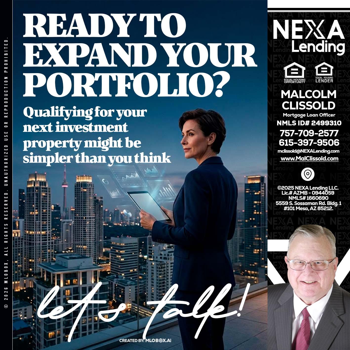 READY TO EXPAND - Malcolm Clissold -Mortgage Loan Officer