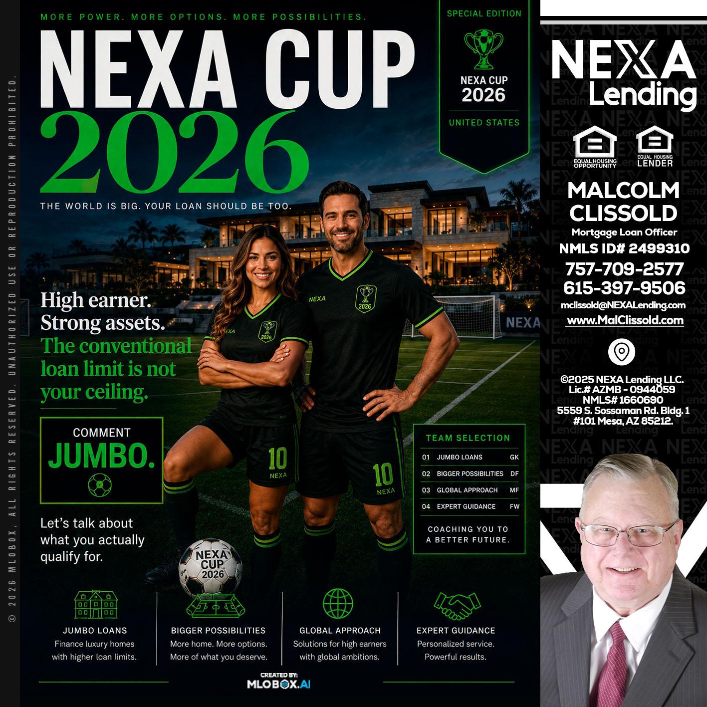 NEXA CUP 2026 - Malcolm Clissold -Mortgage Loan Officer