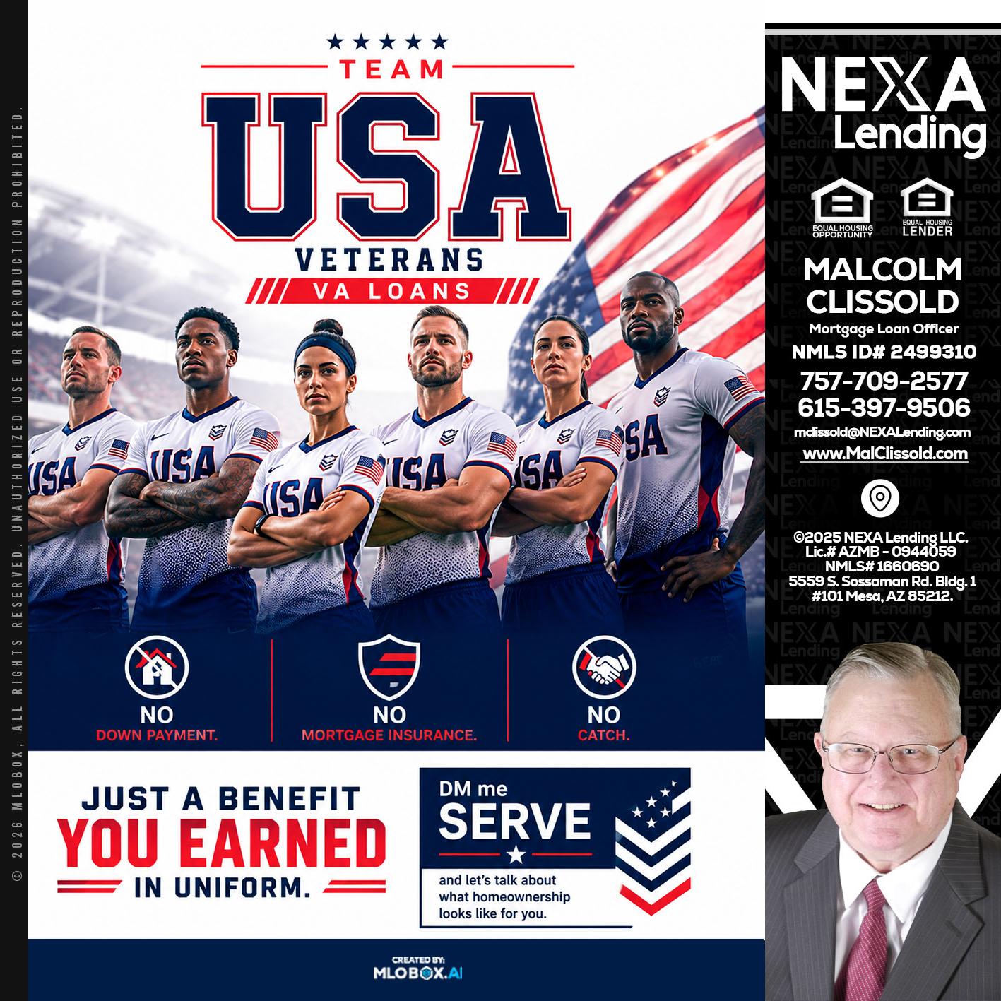 USA TEAM - Malcolm Clissold -Mortgage Loan Officer