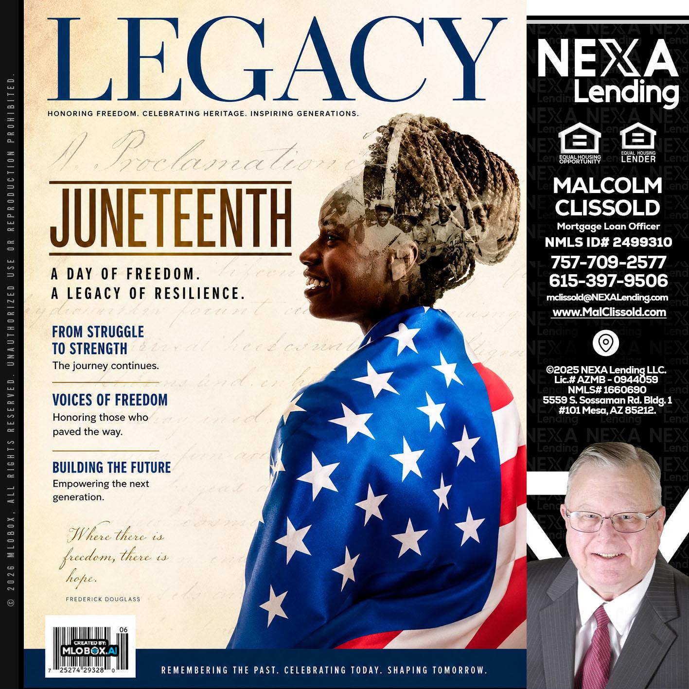 LEGACY - Malcolm Clissold -Mortgage Loan Officer