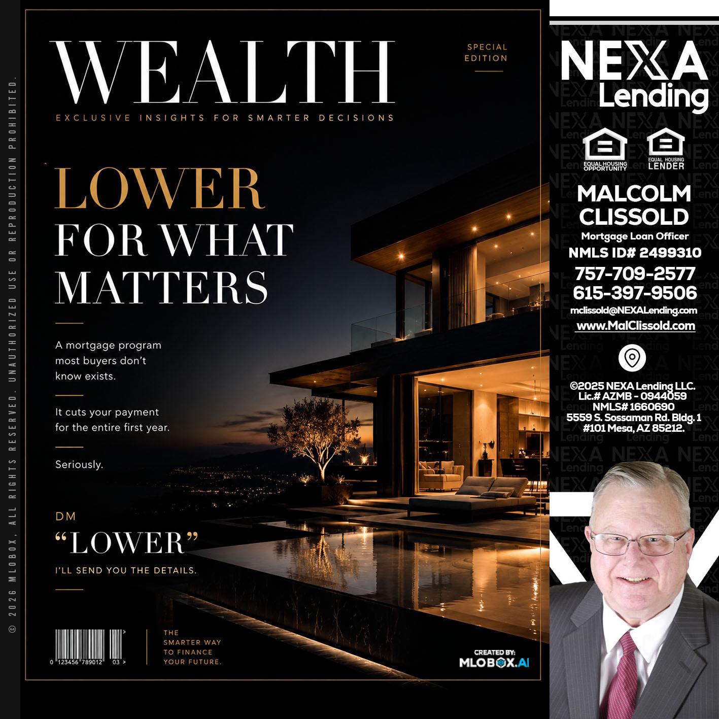 WEALTH - Malcolm Clissold -Mortgage Loan Officer