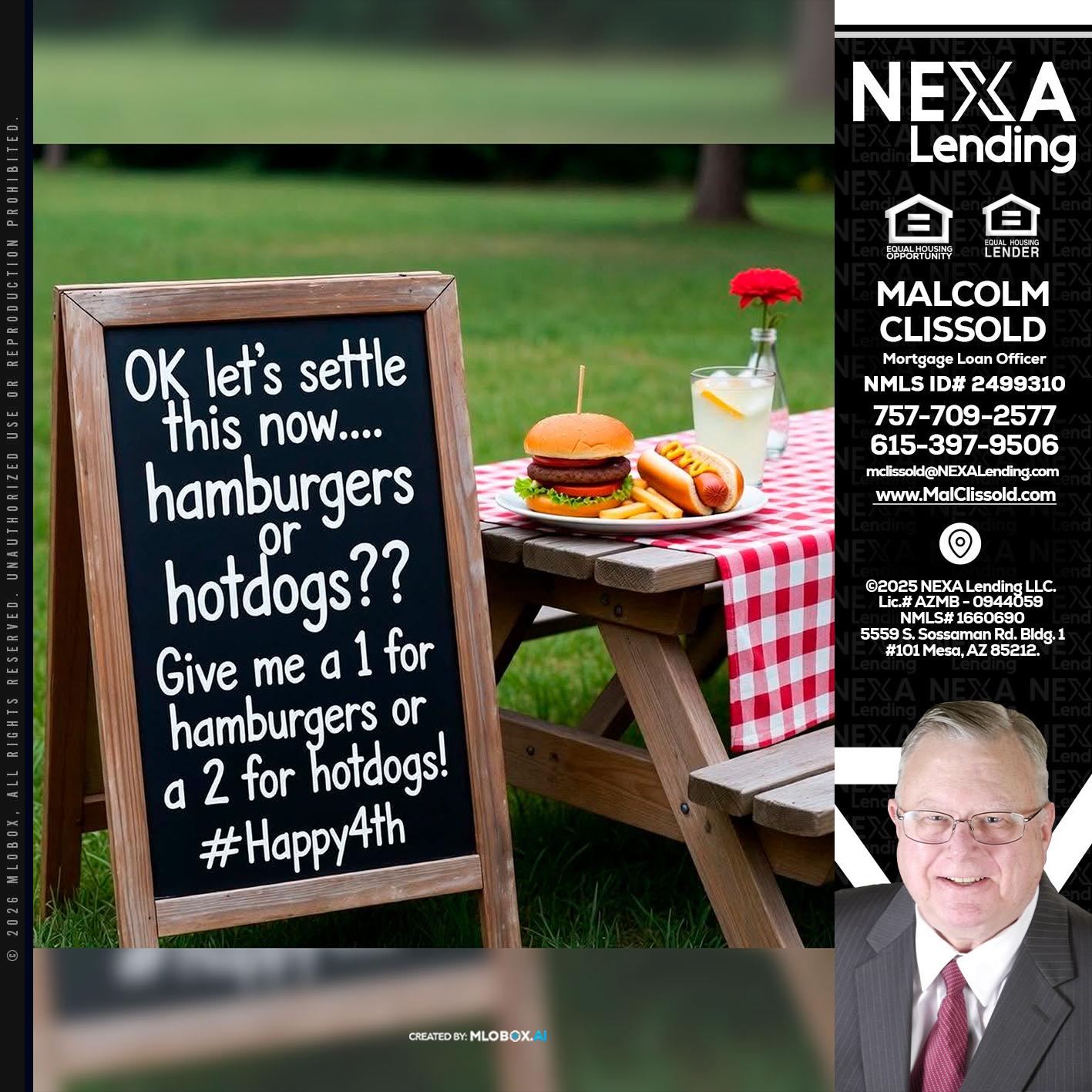 let settle this - Malcolm Clissold -Mortgage Loan Officer