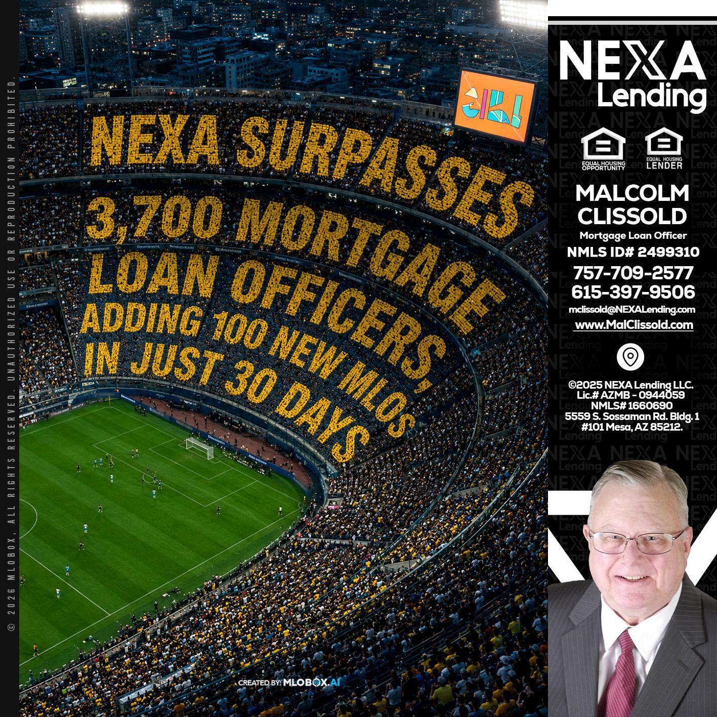 NEXA SURPASSES - Malcolm Clissold -Mortgage Loan Officer