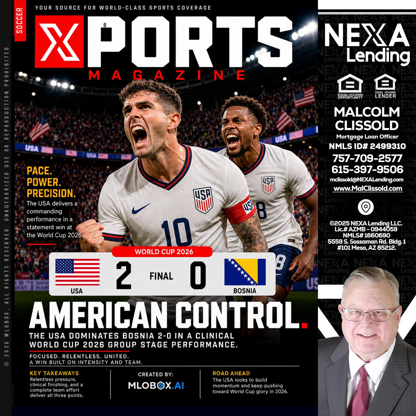 AMERICAN CONTROL - Malcolm Clissold -Mortgage Loan Officer