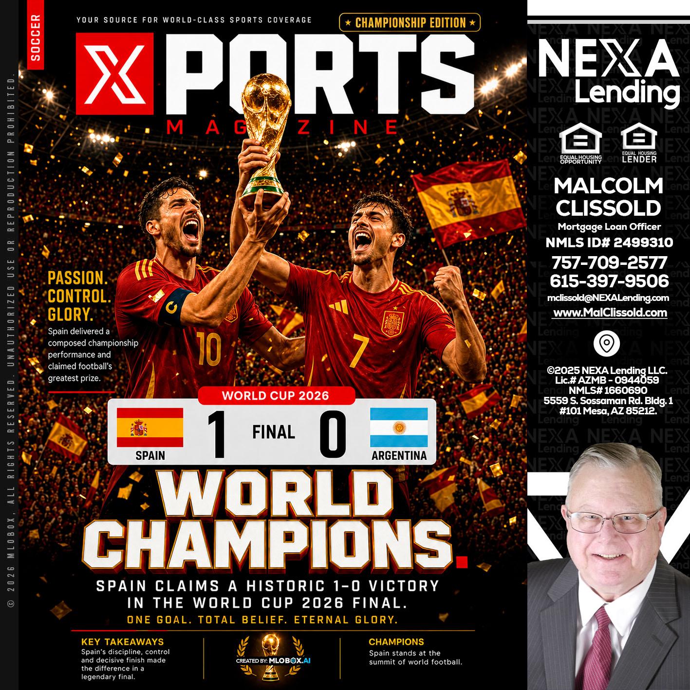 SPAIN CHAMPION - Malcolm Clissold -Mortgage Loan Officer