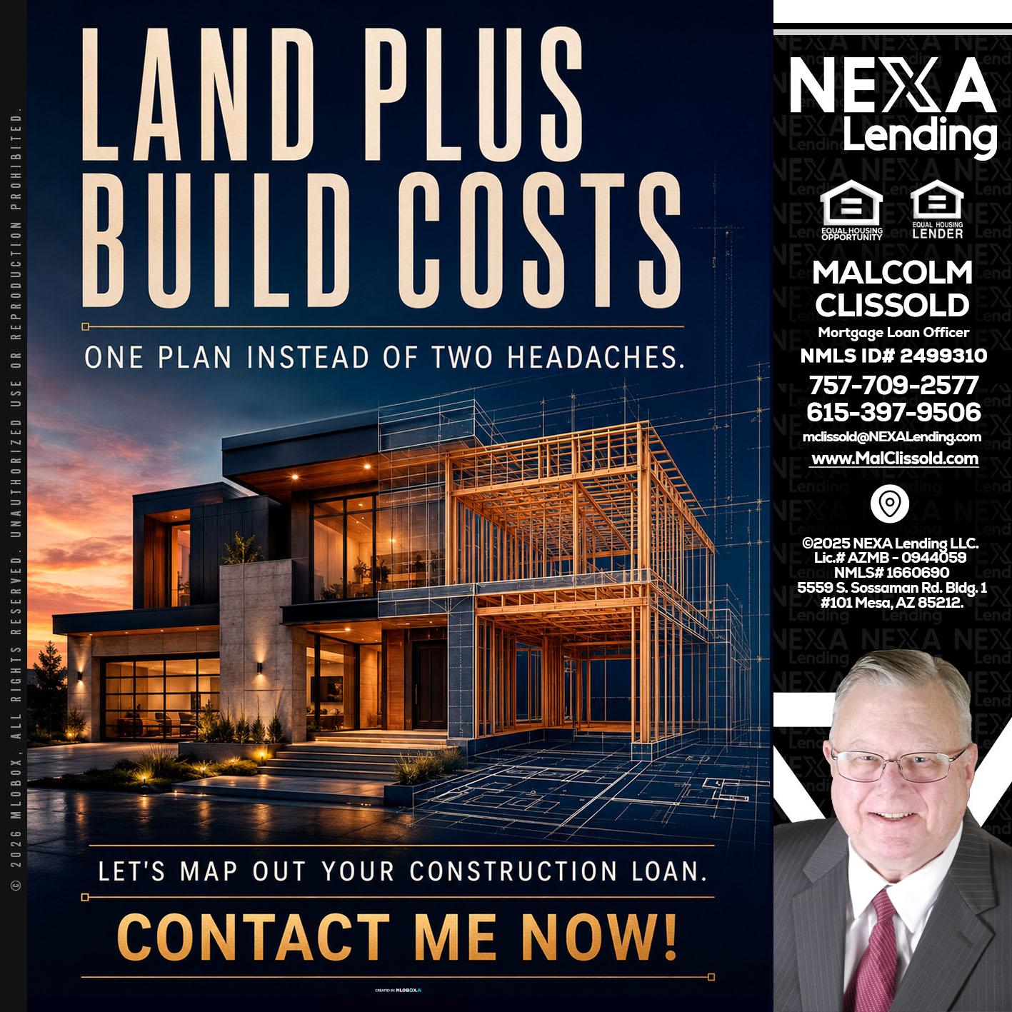 LAND PLUS - Malcolm Clissold -Mortgage Loan Officer