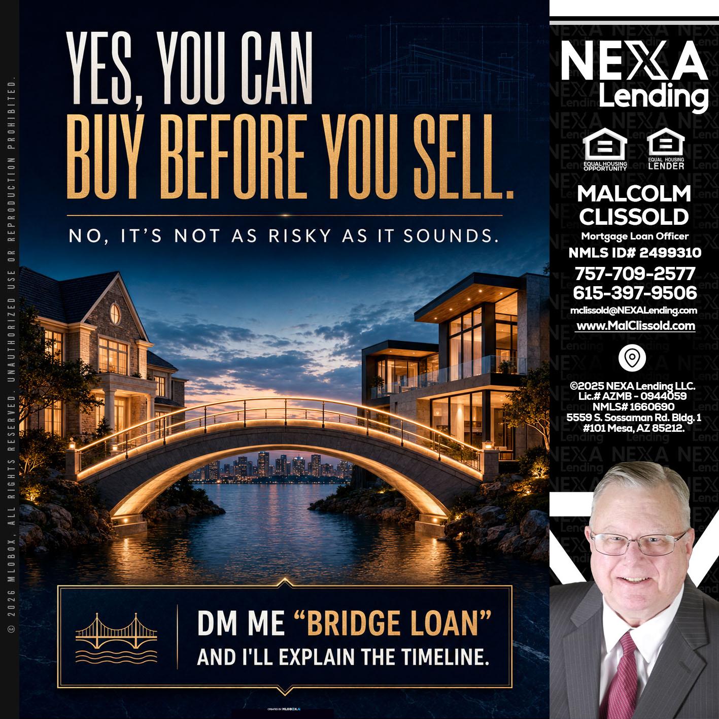 YES, YOU CAN - Malcolm Clissold -Mortgage Loan Officer