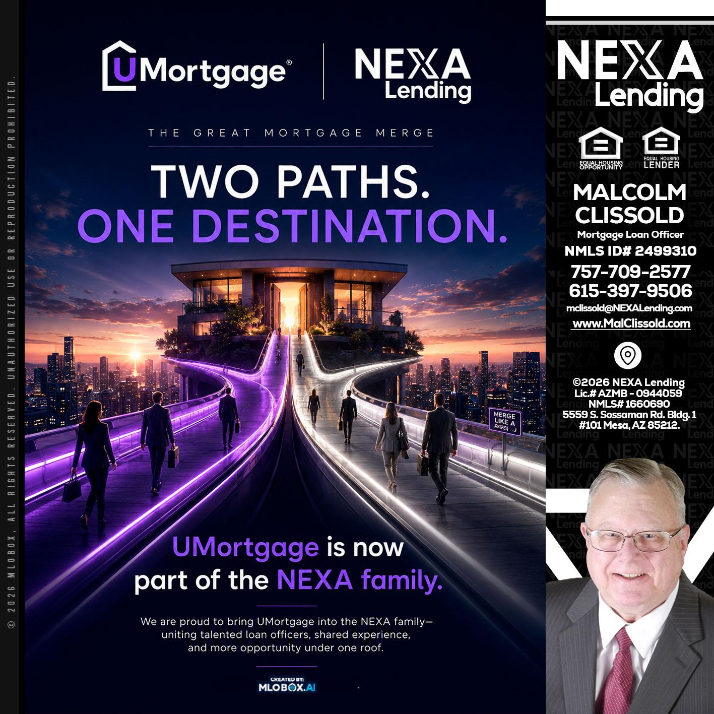 two path - Malcolm Clissold -Mortgage Loan Officer
