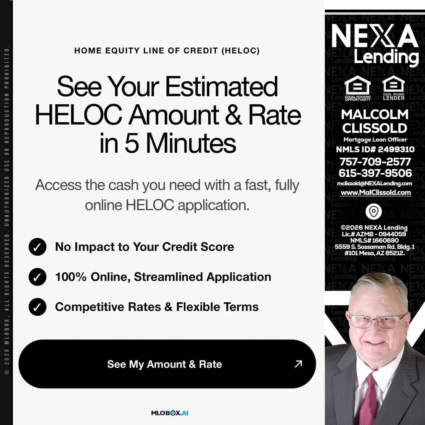 HELOC - Malcolm Clissold -Mortgage Loan Officer